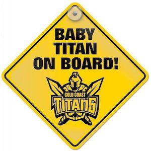 NRL BABY ON BOARD SIGN