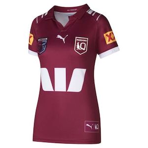 State Of Origin Merchandise: PUMA QLD MAROONS WOMENS REPLICA HOME JERSEY 2025