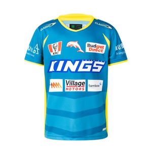 Kids Nrl: CLASSIC DOLPHINS KIDS TRAINING TEE 2025