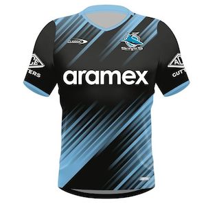 Kids Nrl: CLASSIC SHARKS KIDS TRAINING TEE 2024