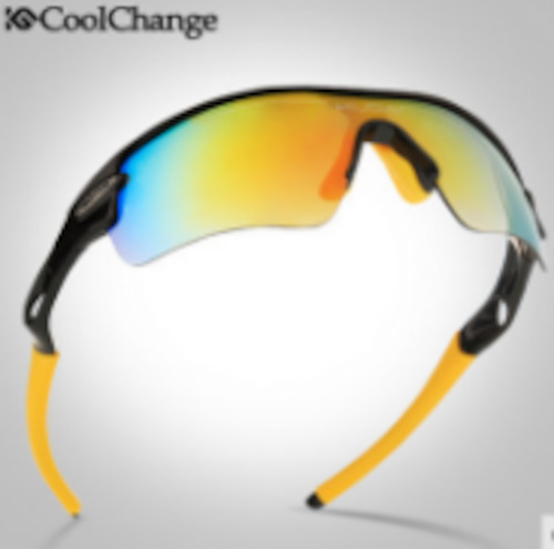 CoolChange Cycle Glasses 5 lens Pack White-Blue also Yellow and black 50% off