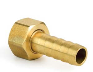 Brass Hose Tails 10mm with 1/2″ Hex Nut