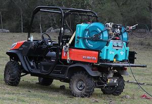 Deckmount & UTV Sprayers: Rapid Spray Scout 360 litre UTV weed sprayer with Twin 100 mtr or 150 mtr Buddy Reel