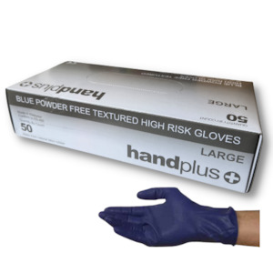 Agricultural machinery or equipment wholesaling: Gloves High Risk 50pk Box L