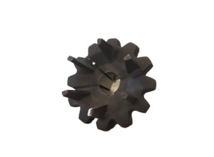 Sprocket, 12T x 45mm pitch, split harvest