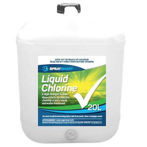 SpraySmart Liquid Chlorine high strength 20L