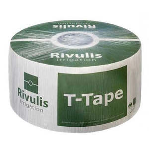 Agricultural machinery or equipment wholesaling: T-tape Drip Tape 6mil wall x 200mm spacing x 3050M roll 16mm ID