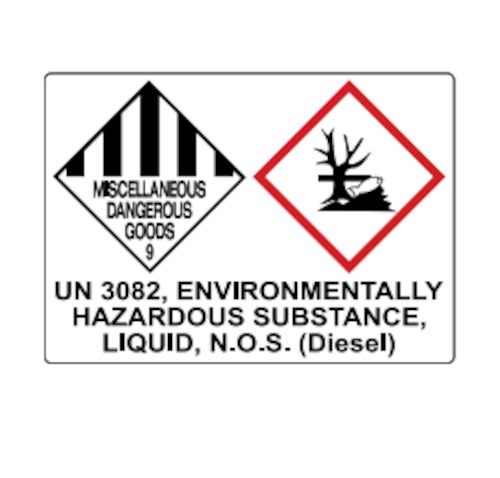 Sign Diesel Transport-297x21mm sticker