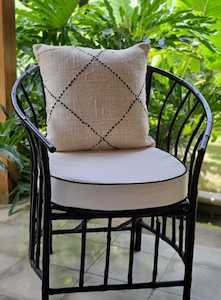 Linen Cushion Cover - Diamond Stitch