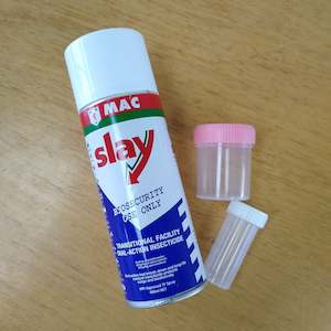 Products: Dual-Action Insecticide Spray w/ free specimen jars