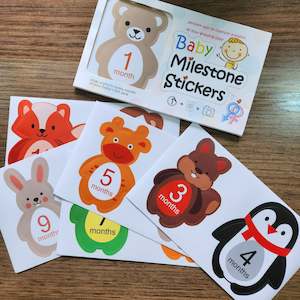 12 month Milestone photography stickers