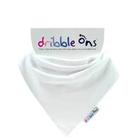 Dribble Ons Classic Bandana Bib - White