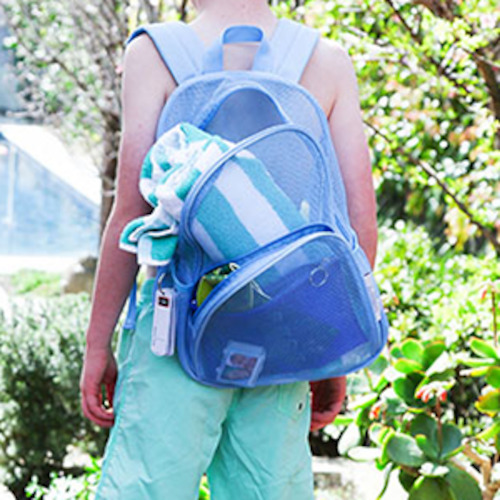 Little Grommets: Swim kit with mesh backpack - Blue