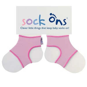 Socks Bibs: Baby Sock Ons - Light Pink