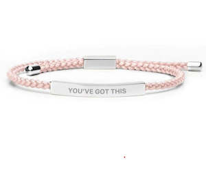 Products: Selfawear 'You got this' affirmation bracelet