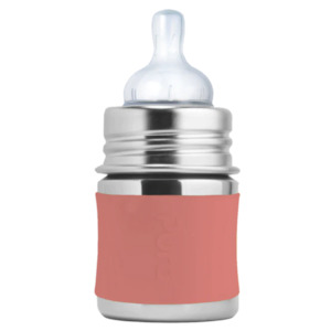 Products: Pura Kiki 150ml INFANT Stainless Steel Bottle - Rose sleeve