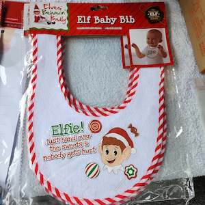 Elfie Xmas bib