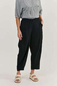 Naturals By O&J Pant Black Linen