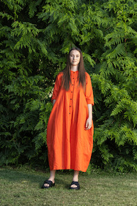 Deeanne Hobbs French Me Dress Tangerine