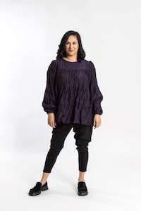 Womenswear: Deeanne Hobbs Cascade Top Plum