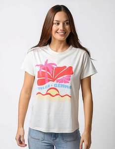 Stella + Gemma Ace Tee Vacay White