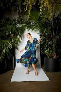 Womenswear: Fate + Becker Twilight Dress Navy Floral