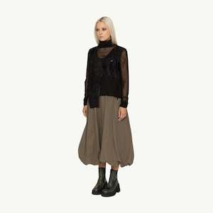 Bone & Arrow Ocean Skirt Khaki