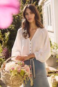 Lania Kristal Shirt White