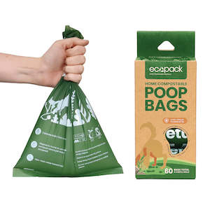 Ecopack Compostable Dog Poop Bags (1 Box/60 Bags)