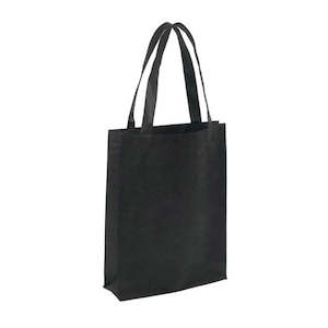 Ecobags Black Non-Woven A4 Tote Bag with Gusset