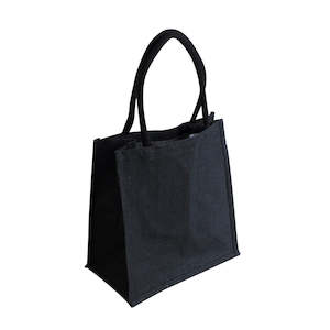 Ecobags Black Jute Reusable Grocery Bag