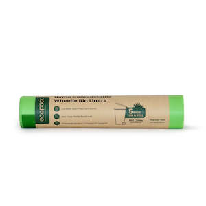 Ecopack 140L Compostable Wheelie Bin Liners (1 Roll/5 Bags)