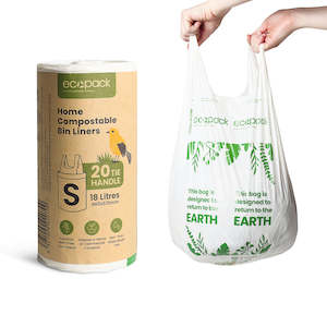 Ecopack 18L Small Compostable Bin Liners (1 Roll/20 Bags)