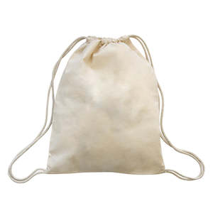 Ecobags Natural Calico Drawstring Backpack/Sling Bag