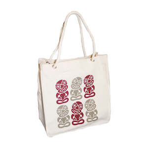 Designer Tote: Ecobags Designer Reusable Shopping Bag - Kiwiana Tiki