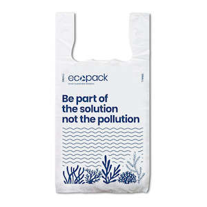 Ecopack Small Recycled Plastic Bags (1 Carton/500 Bags)