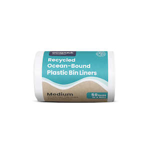 Ecopack 27L Medium Recycled Plastic Bin Liners (1 Roll/50 Bags)