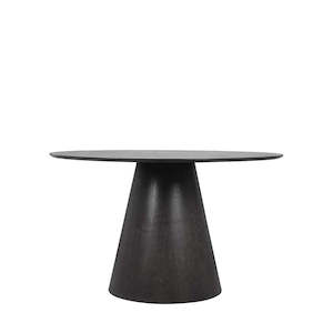 Furniture: Charlie round dining table in black