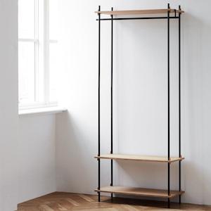 Moebe Shelving System Oak - Wardrobe B