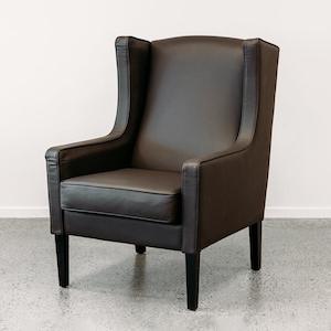 Furniture: Partridge armchair in urban havana