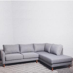 Furniture: Voyager modular sofa in loft grey