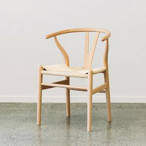 Furniture: Wishbone dining chair in beech