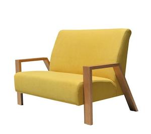 Mogambo sofa in chambray mustard