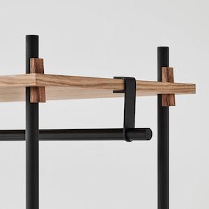 Moebe Shelving System - Clothes Bar Black