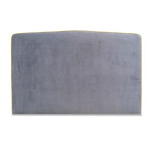 King headboard in plush charcoal