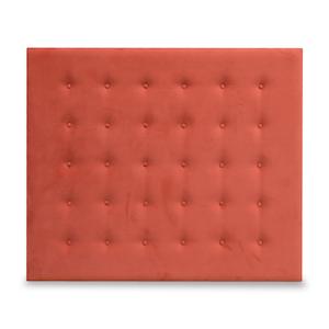 Double headboard in plush terracotta