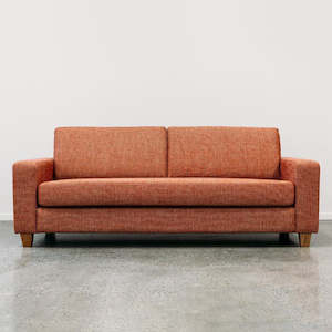 Coco sofa in kiama terracotta