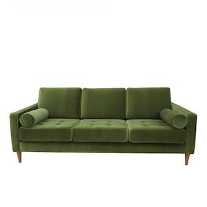 Chanel sofa in oxford velvet leaf