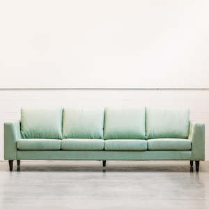 Santa Barbara sofa in macrosuede eucalyptus