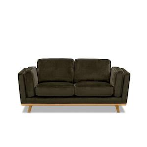 Aria 2 seat sofa in cypress cotton velvet